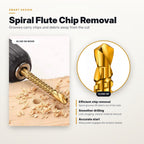 6-Piece HSS Twist Drill Bits Set