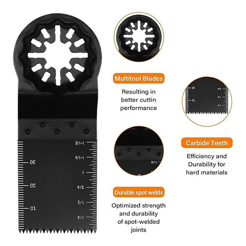 10-Piece 35mm Starlock Multi Tool Blade Set – Compatible with Bosch, Fein, Milwaukee & Makita