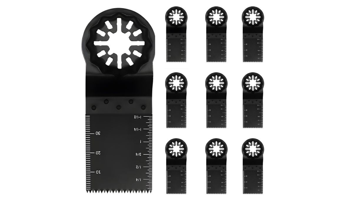 10-Piece 35mm Starlock Multi Tool Blade Set – Compatible with Bosch, Fein, Milwaukee & Makita