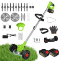 Cordless Electric Grass Trimmer with 21V Dual Batteries