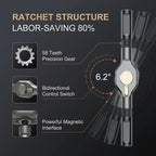 24-Piece T-Handle Ratchet Screwdriver Set – Magnetic Bits &amp; FREE Magnetizer