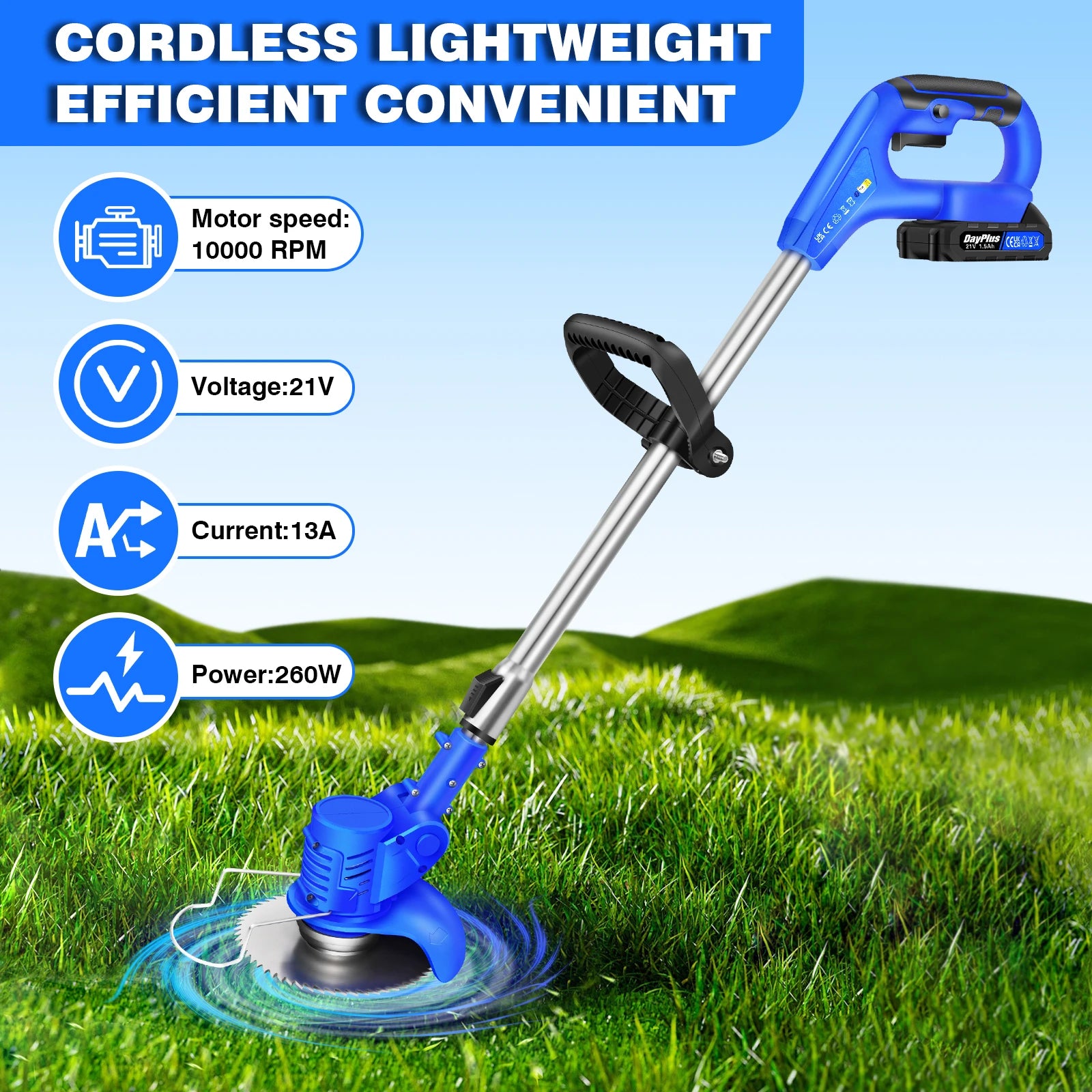 3 in 1 Cordless Electric Grass Trimmer