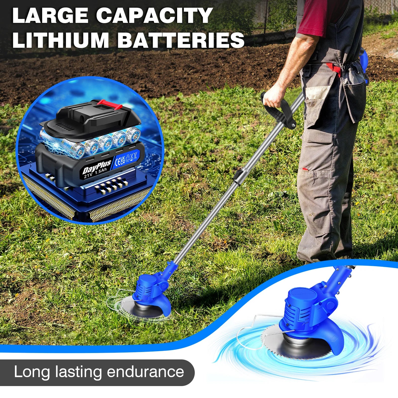 3 in 1 Cordless Electric Grass Trimmer