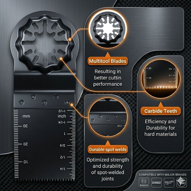 Starlock 10-Piece Multi Tool Blades 35mm | Bosch, Makita, Milwaukee Compatible
